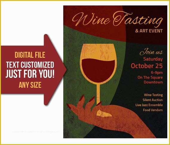 Wine Tasting event Flyer Template Free Of 17 Best Images About My Print Templates On Pinterest