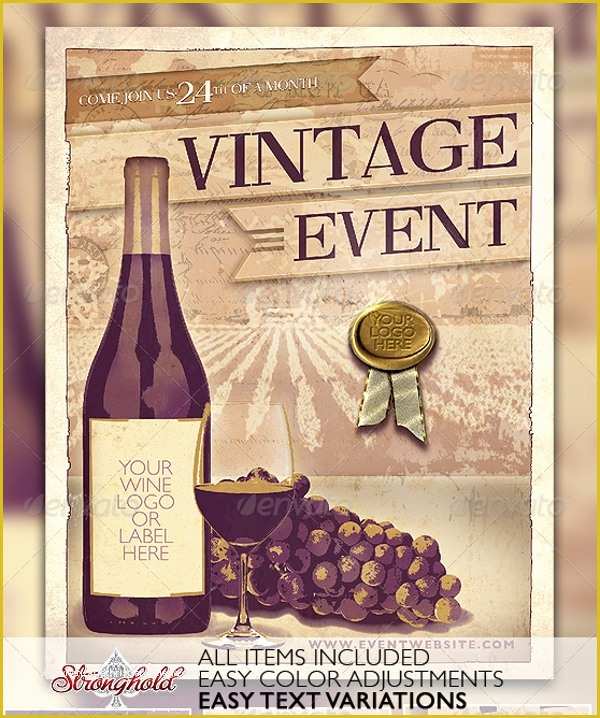 Wine Tasting event Flyer Template Free Of 21 Wine Flyer Free Psd Ai Eps format Download