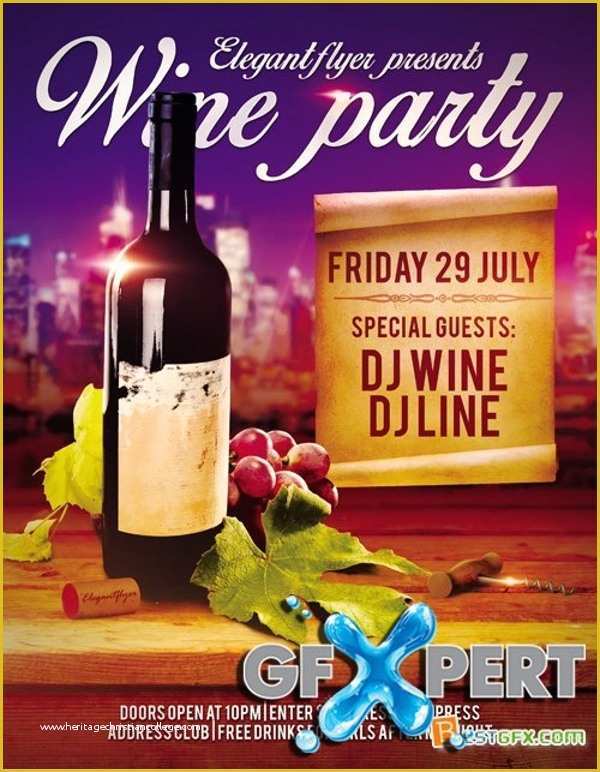 Wine Tasting event Flyer Template Free Of 21 Wine Flyer Free Psd Ai Eps format Download