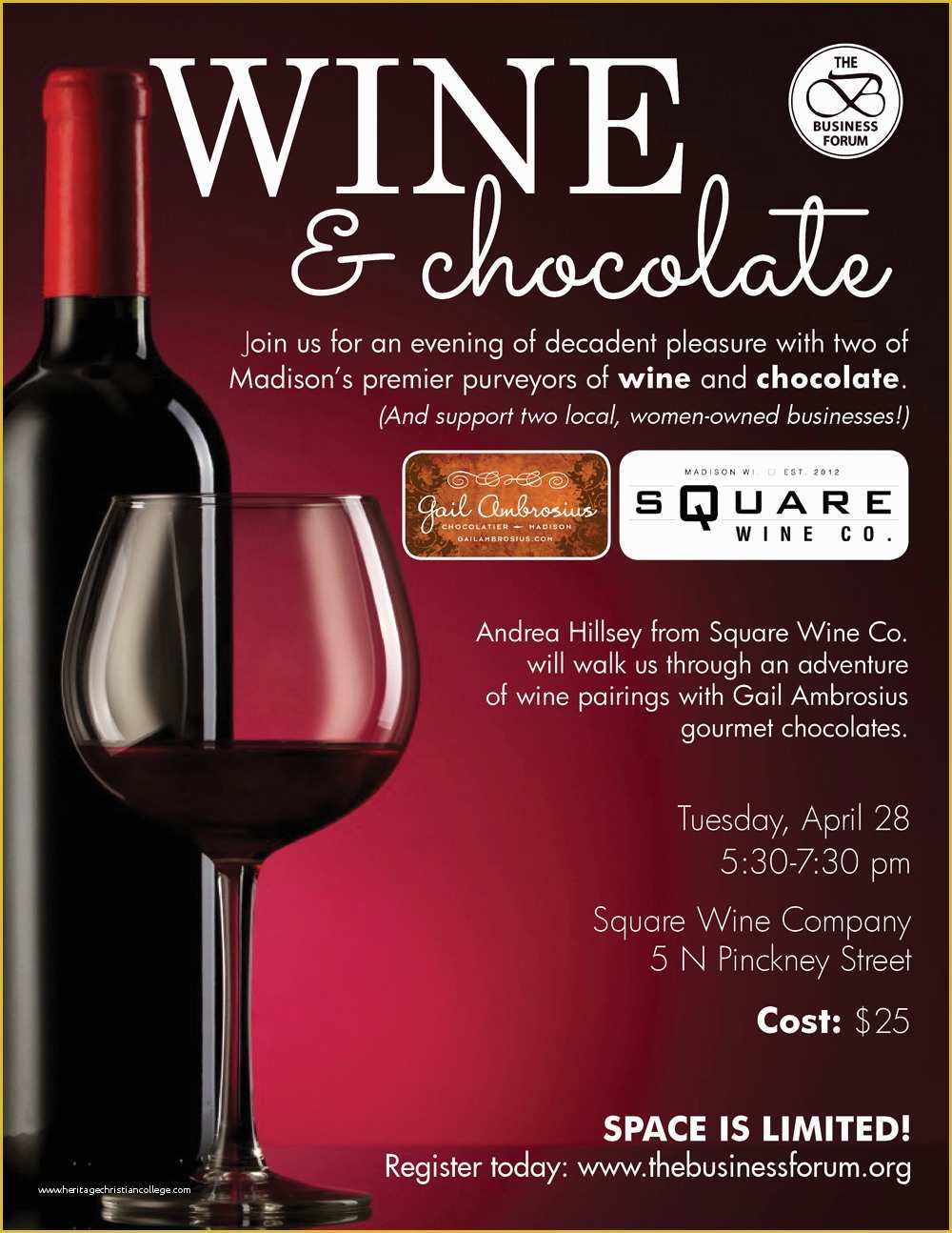 Wine Tasting event Flyer Template Free Of the Business forum Wine and Chocolate Tasting