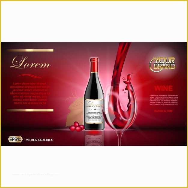 Wine Tasting event Flyer Template Free Of Wine Brochure Template Vector