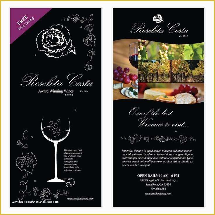 Wine Tasting event Flyer Template Free Of Wine Flyer Template 03