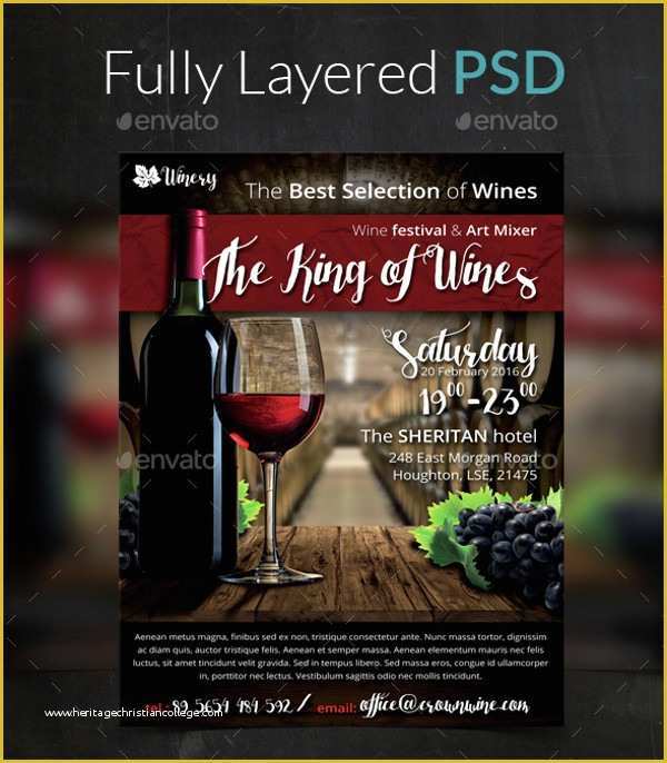Wine Tasting event Flyer Template Free Of Wine Flyer Template Yourweek 6d30caeca25e