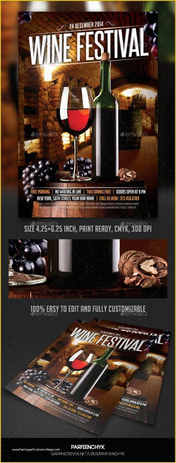 Wine Tasting event Flyer Template Free Of Wine Flyer Template Yourweek 6d30caeca25e