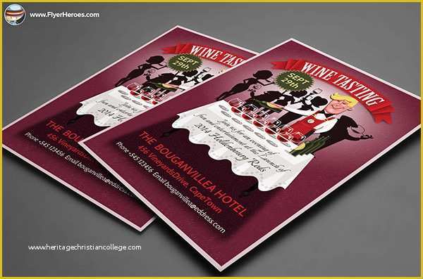 Wine Tasting event Flyer Template Free Of Wine Tasting Flyer Template On Behance