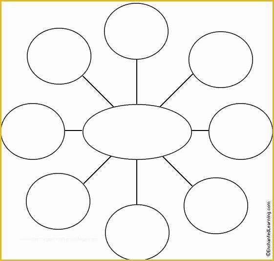 Word Website Templates Free Of Spider Web Brainstorming Template Blank 