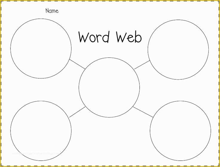 Word Website Templates Free Of Word Web Graphic organizers Pinterest
