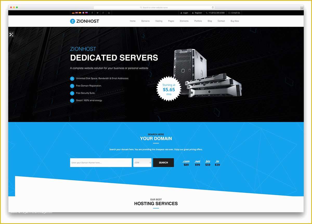 Wordpress Page Templates Free Of 24 Best Hosting Wordpress themes with Whmcs Integration