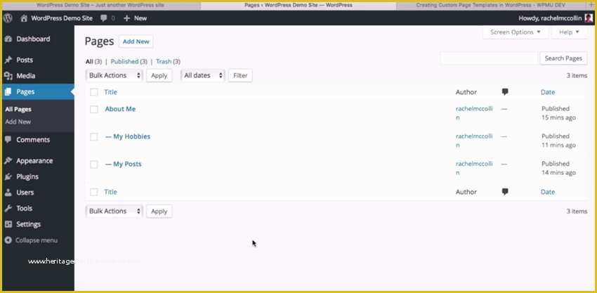 Wordpress Page Templates Free Of How to Create Wordpress Pages with Hierarchy and Templates