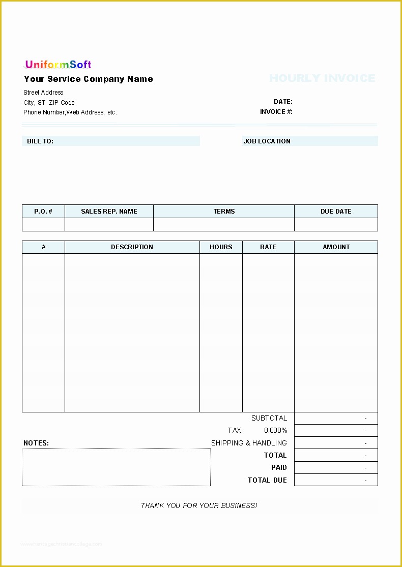 Work Invoice Template Free Of Blank Service Invoice Employee Proposal Letter
