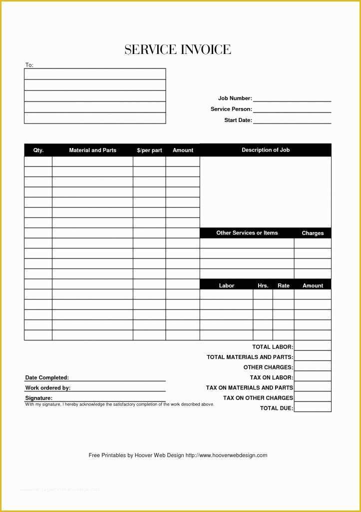 Work Invoice Template Free Of Free Pool Service Invoice Template Excel Pdf Word Doc