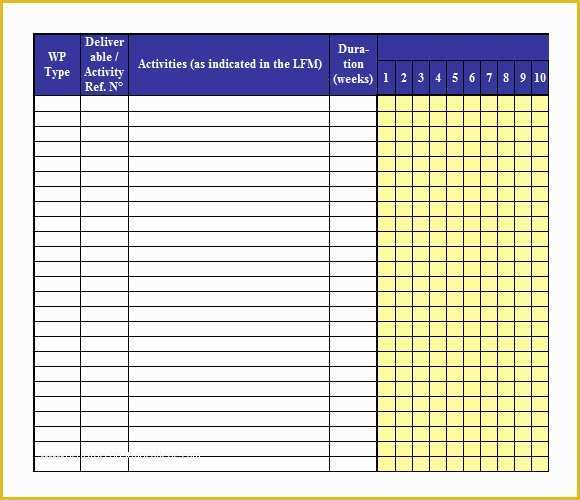 Work Plan Template Free Of 12 Sample Work Plans