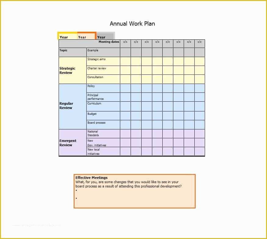 Work Plan Template Free Of Work Plan 40 Great Templates & Samples Excel Word
