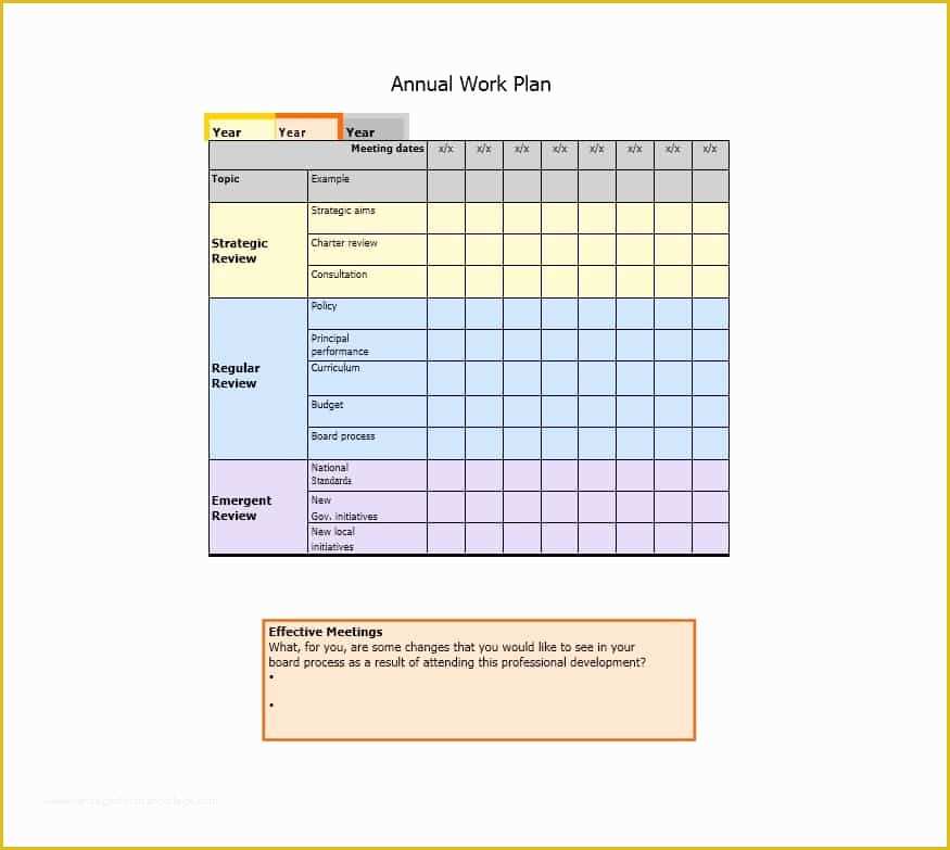 Work Plan Template Free Of Work Plan 40 Great Templates &amp; Samples Excel Word