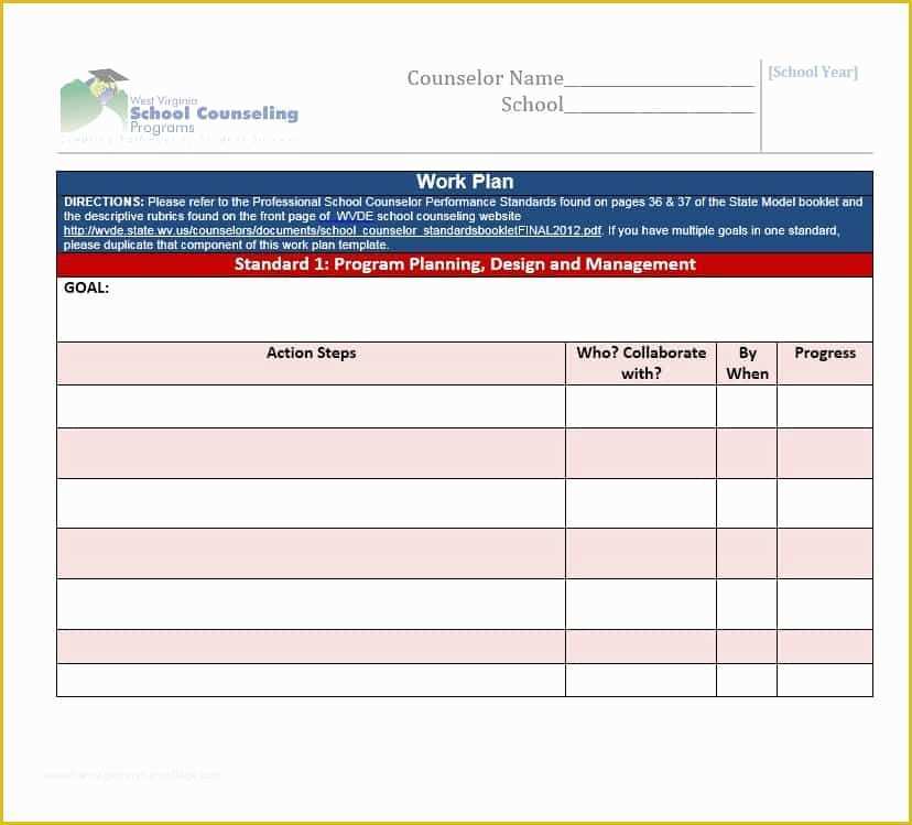 Work Plan Template Free Of Work Plan 40 Great Templates & Samples Excel Word