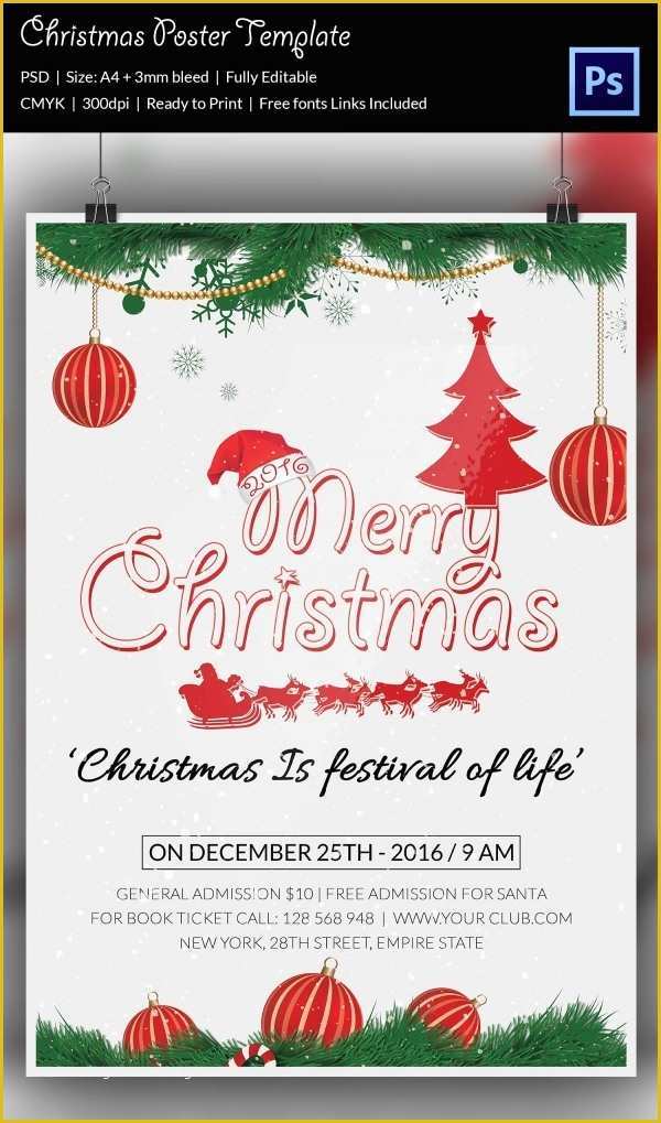 Www Hallmark Com Templates to Download Free Templates Of 75 Christmas Poster Templates Free Psd Eps Png Ai
