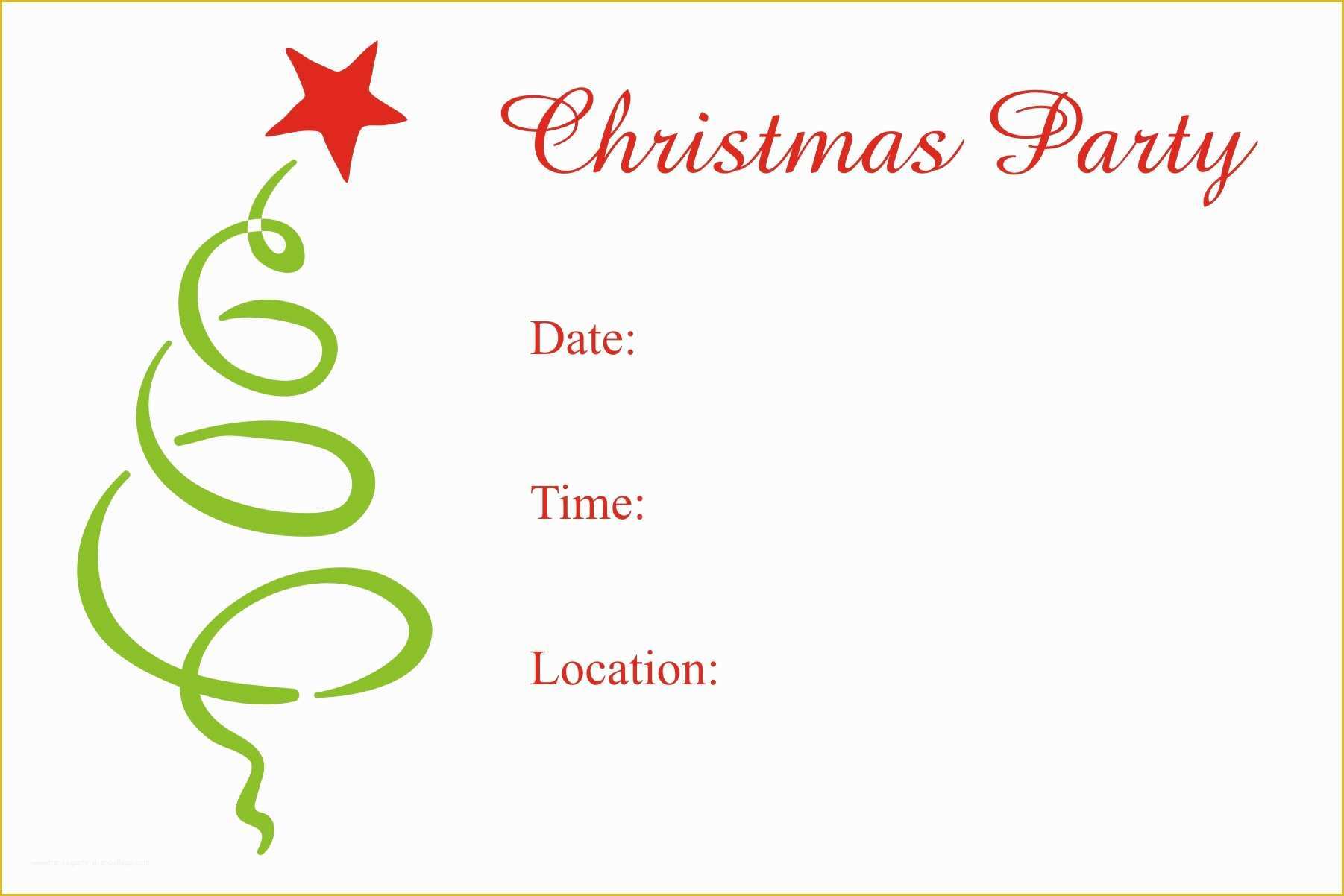 Xmas Invitation Templates Free Of Christmas Party Free Printable Holiday Invitation