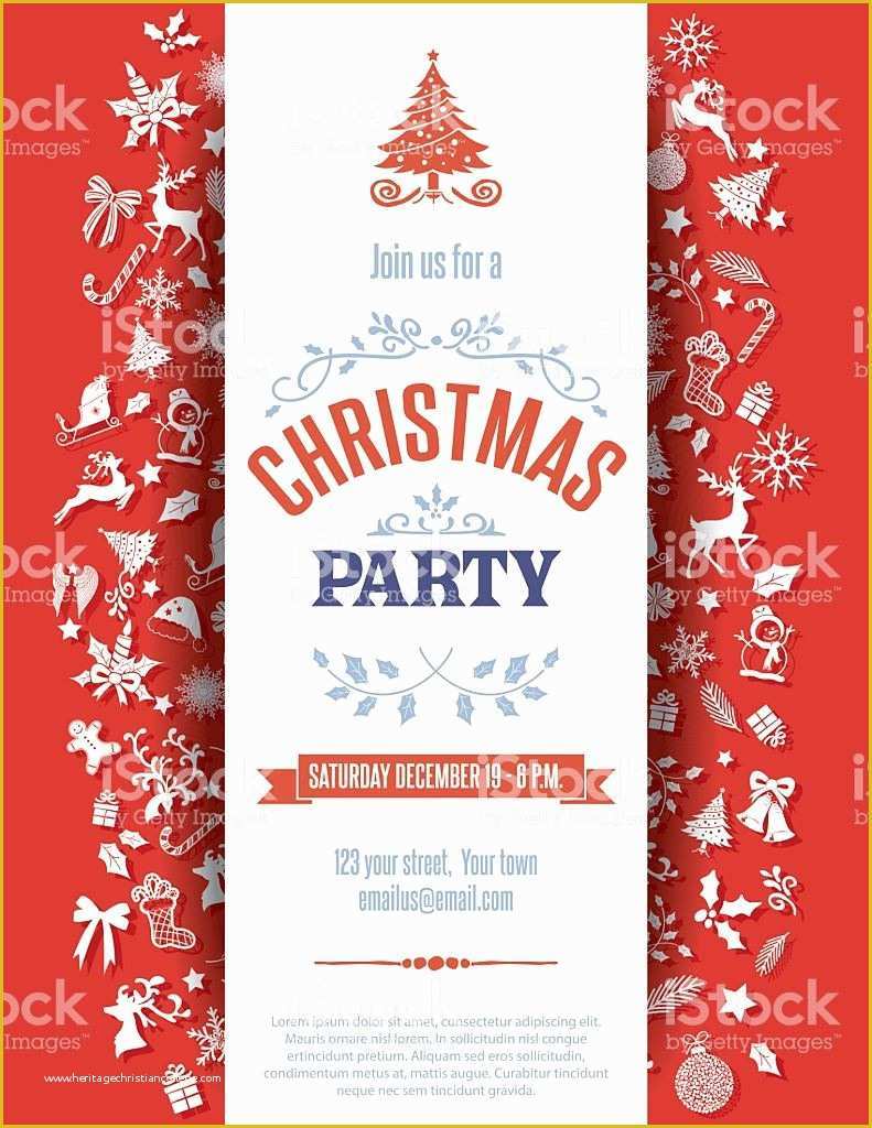 Xmas Invitation Templates Free Of Christmas Party Invitation Template Christmas Party