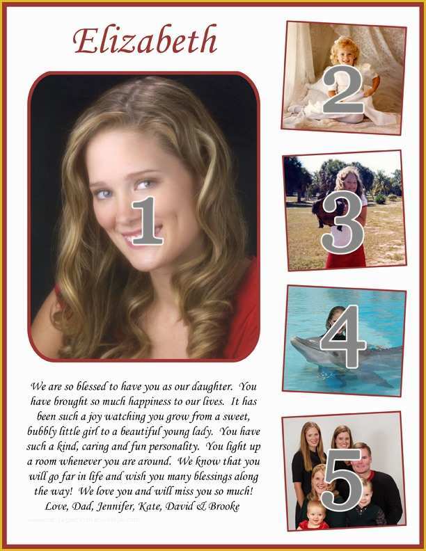 Yearbook Ad Templates Free Of 26 Of Graduation Dedication Page Template