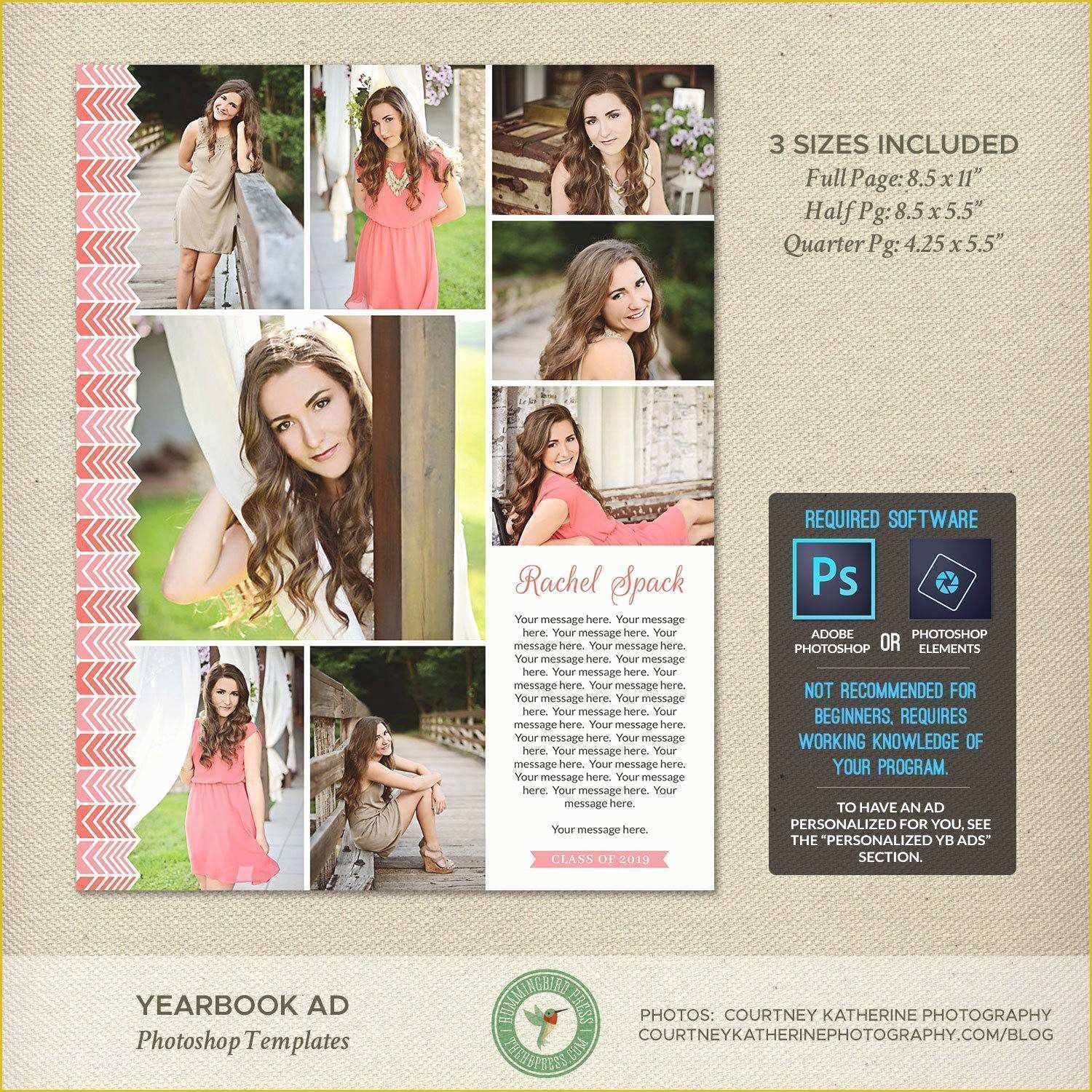 Yearbook Ad Templates Free Of Elegant Senior Yearbook Template Free