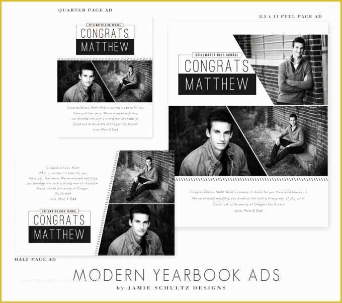 Yearbook Ad Templates Free Of Jamie Schultz Designs Templates A Collection Of