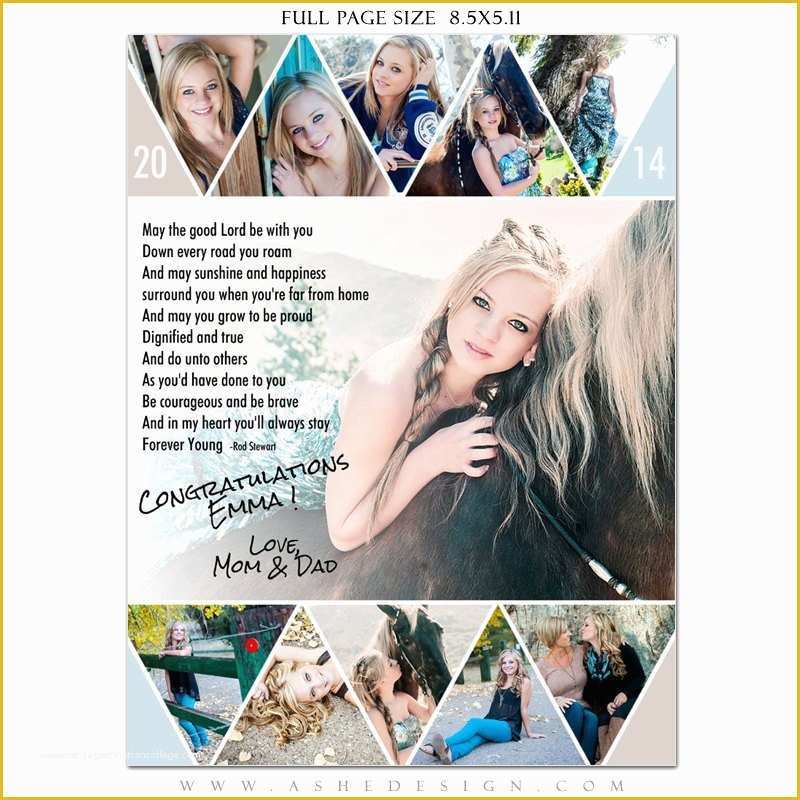 Yearbook Ad Templates Free Of Senior Yearbook Ads Shop Templates Pennant High