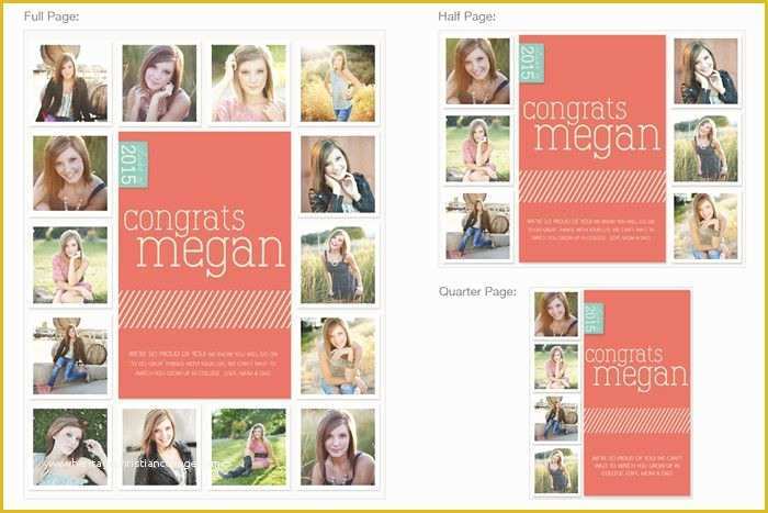 Yearbook Ad Templates Free Of the Gallery for Senior Page Templates Yearbook