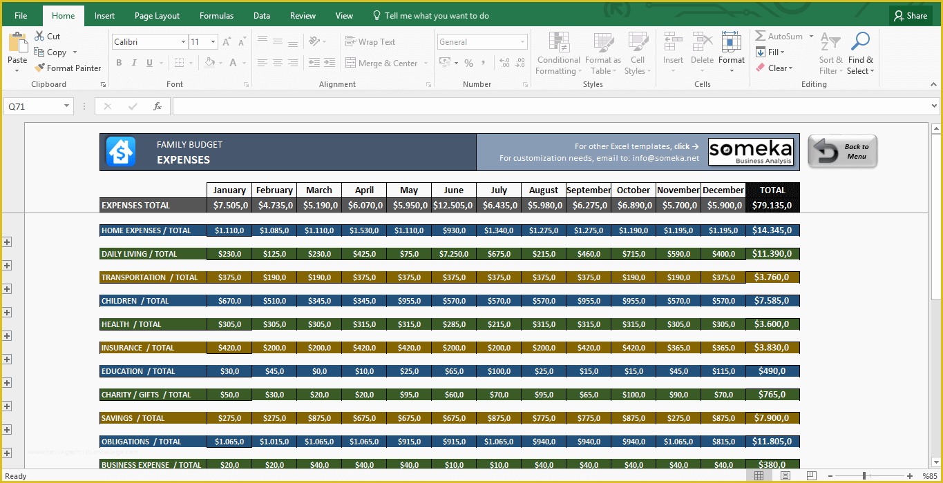 Yearly Budget Template Excel Free Of Family Bud Excel Bud Template for Household