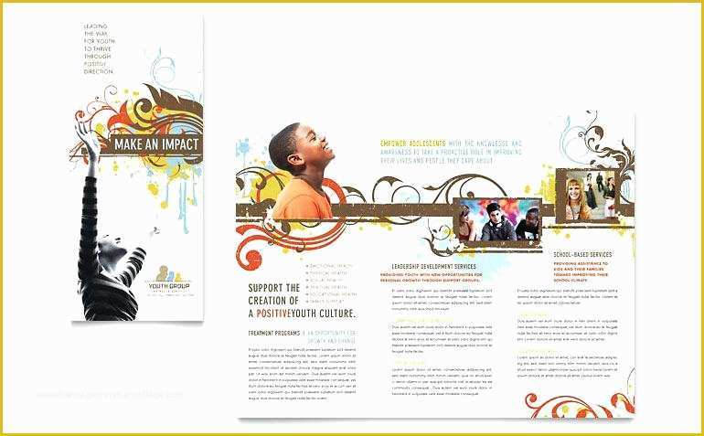Youth Brochure Template Free Of Church Youth Group Brochure Template Training Examples