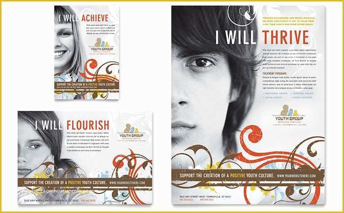 Youth Brochure Template Free Of Church Youth Group Flyer & Ad Template Design