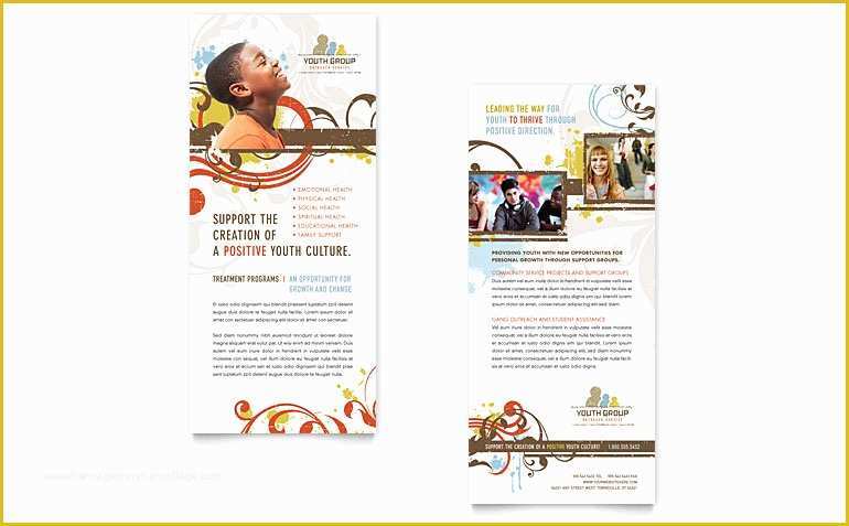 Youth Brochure Template Free Of Church Youth Group Rack Card Template Word &amp; Publisher