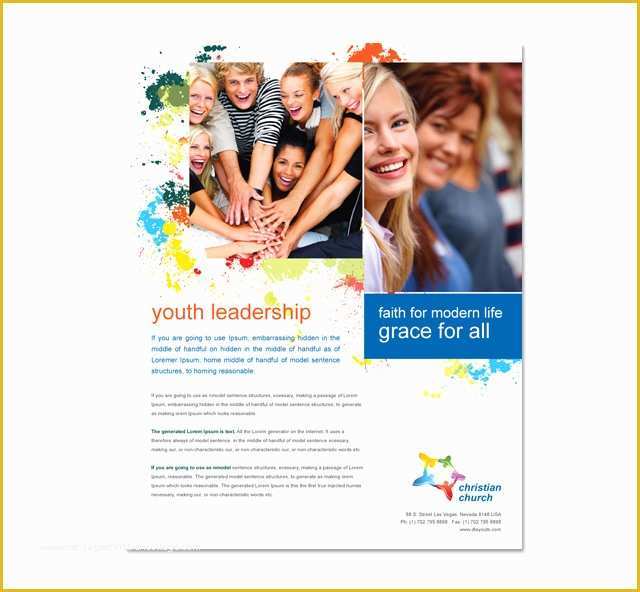 Youth Brochure Template Free Of Church Youth Ministry Poster Template