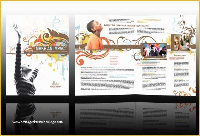 Youth Brochure Template Free Of Contents Contributed and Discussions Participated by Shawn