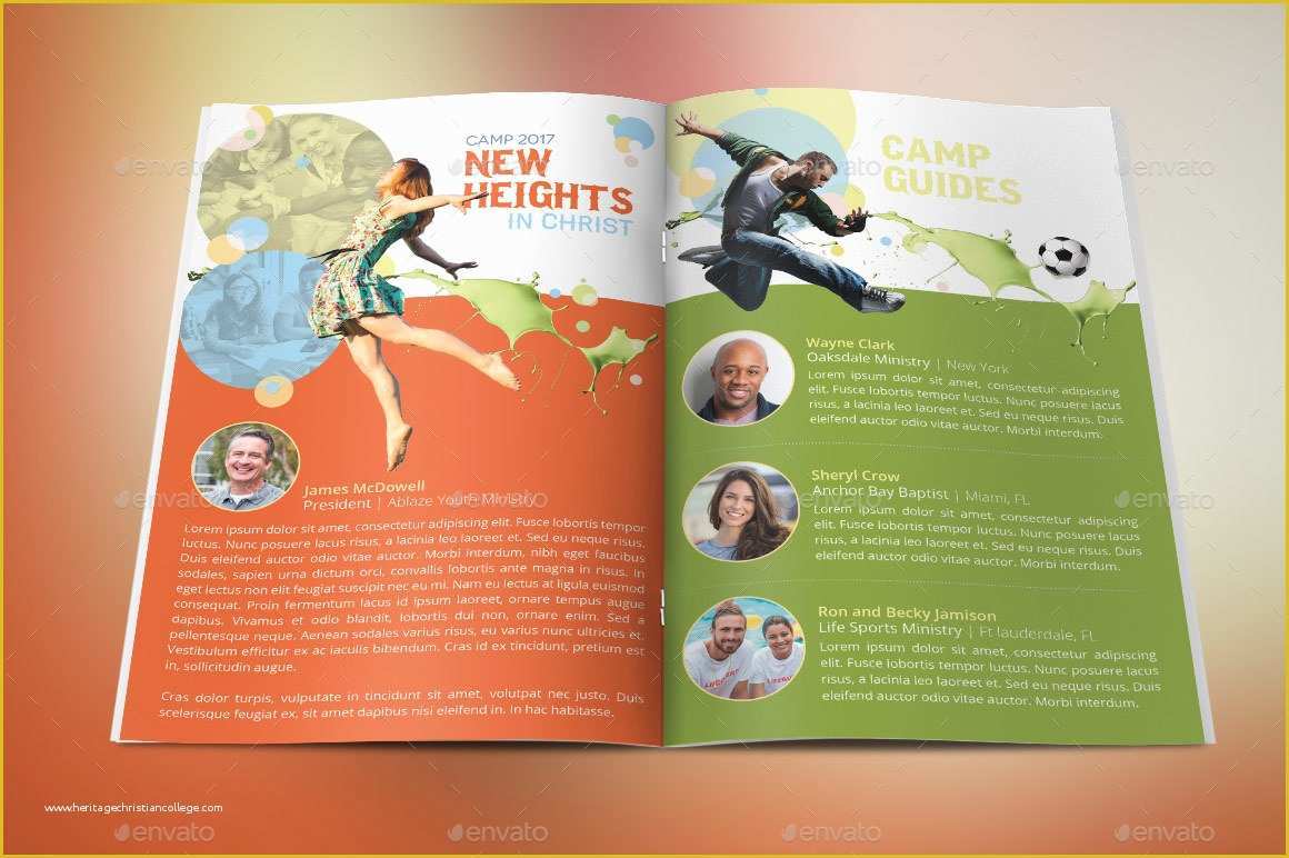 Youth Brochure Template Free Of Youth Camp Bi Fold Brochure Template by Godserv