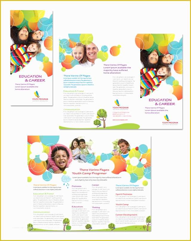 Youth Brochure Template Free Of Youth Program Tri Fold Brochure Template
