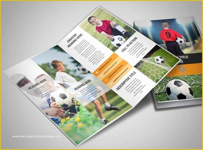 Youth Brochure Template Free Of Youth soccer Bi Fold Brochure Template