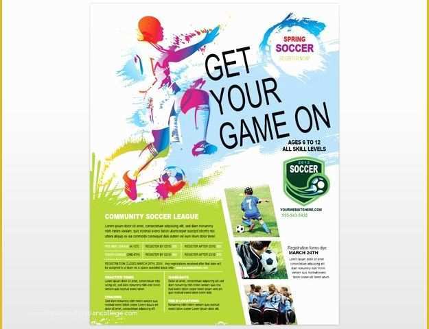 Youth Brochure Template Free Of Youth soccer Flyer soccer Pinterest