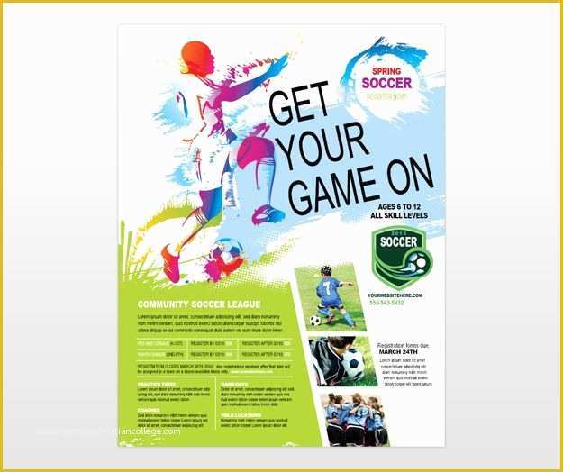 Youth Brochure Template Free Of Youth soccer Flyer soccer Pinterest