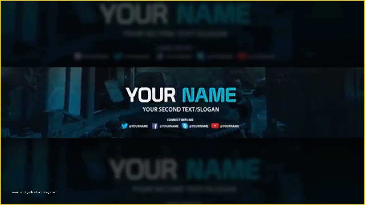 Youtube Banner Free Template Of Banner Template Free Download Psd