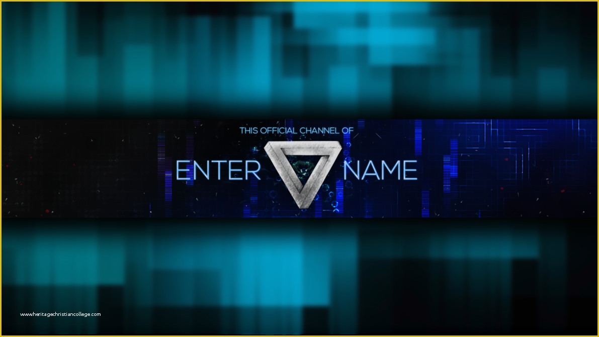 Youtube Banner Free Template Of Clean Blue Youtube Banner Template by Genezisfx On Deviantart