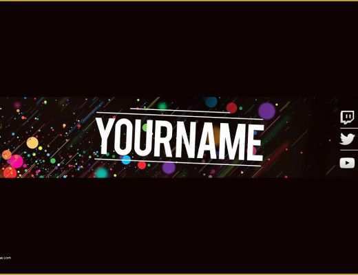 Youtube Banner Free Template Of Free Youtube Banner Template