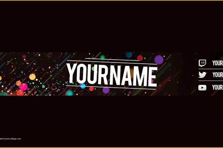 Youtube Banner Free Template Of Free Youtube Banner Template