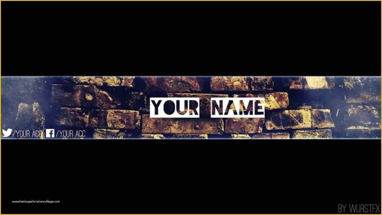 Youtube Banner Free Template Of Free Youtube Banner Template Retro Style