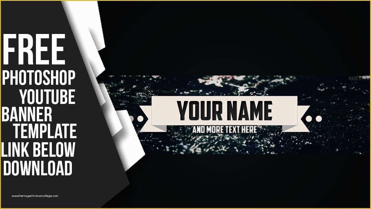 Youtube Banner Free Template Of [link Below][free]banner Psd Template 2014