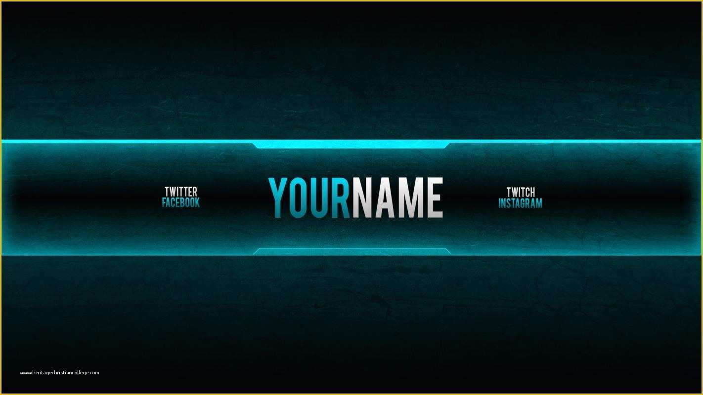 Youtube Banner Free Template Of Youtube Gaming Banners