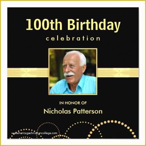 100th Birthday Invitation Templates Free Of 100th Birthday Party Invitations Optional