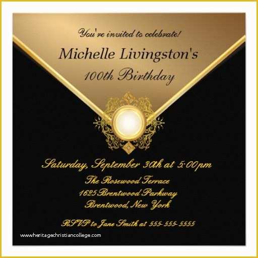 100th Birthday Invitation Templates Free Of 21 Best 100th Birthday Invitation Templates Images On