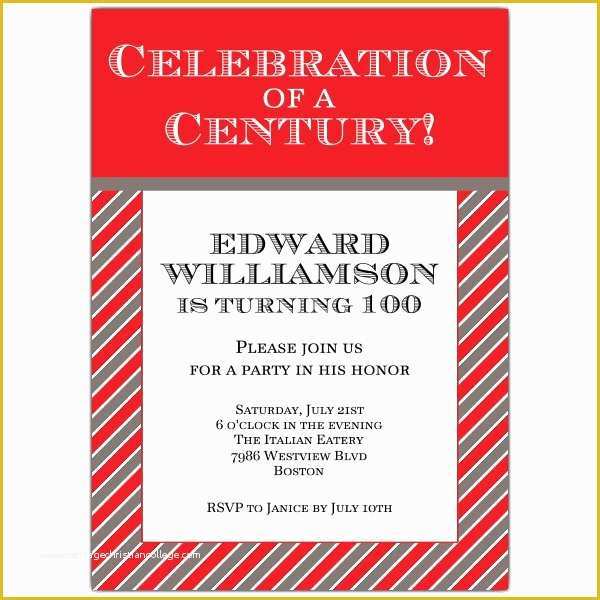 100th Birthday Invitation Templates Free Of Retirement Invitations Personalized Creations From