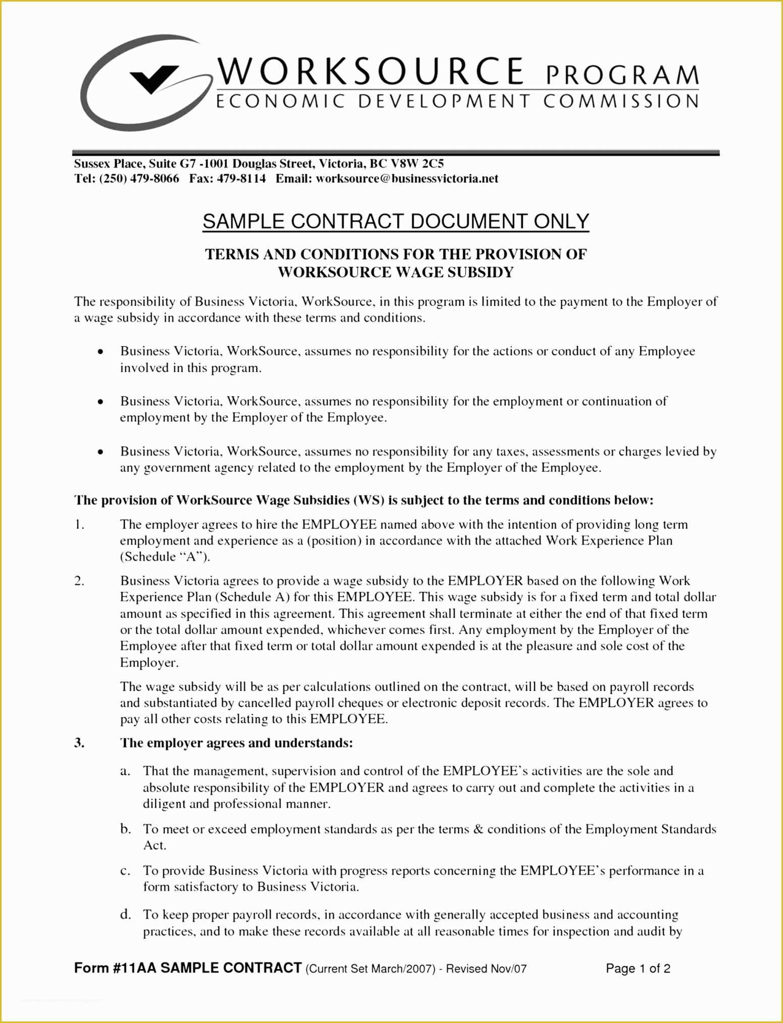 1099 Agreement Template Free Of 1099 Employment Agreement Template