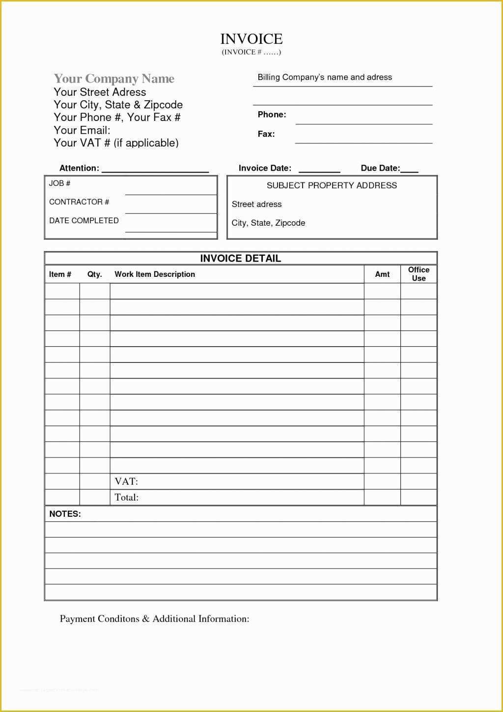 1099 Invoice Template Free Of 1099 Contractor Invoice Template Independent Contractor